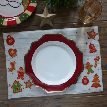 Ginger Breads Printed Fabric Placemats