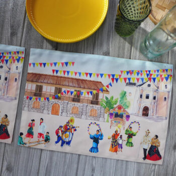 Pistang Bayan Printed Fabric Placemats