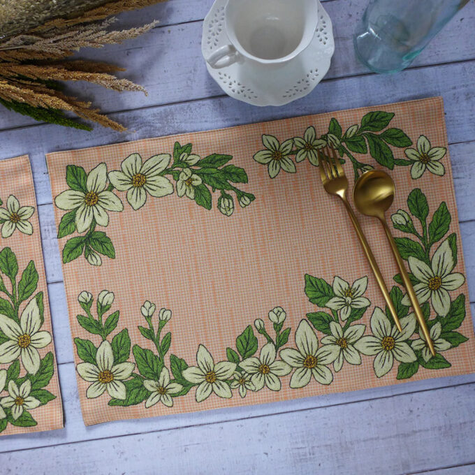 Sampaguitas Burdas Printed Placemats