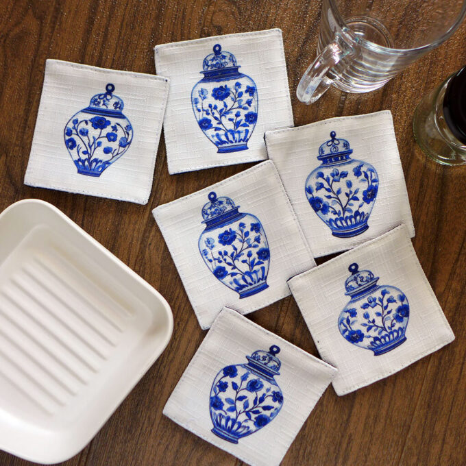 Oriental Jars Beverage Coasters - Image 2