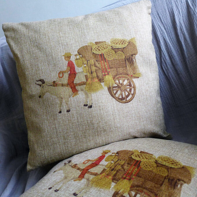 Manong Caravan Throw Pillow Cover