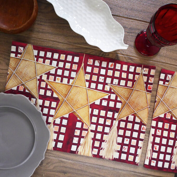 Parol sa Bintana Printed Fabric Placemats